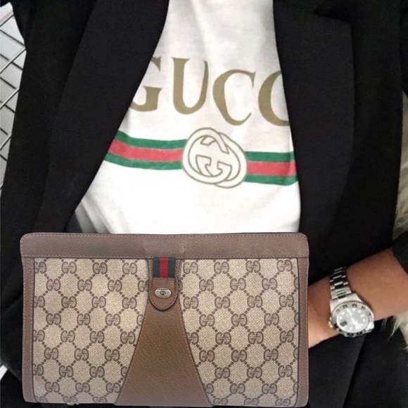 Gucci Ophidia Supreme GG Monogram Accessory Collection Clutch - Picture 3 of 17